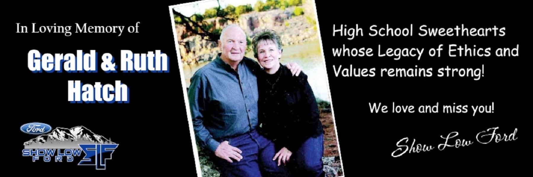 In Loving Memory of the Gerald and Ruth Hatch